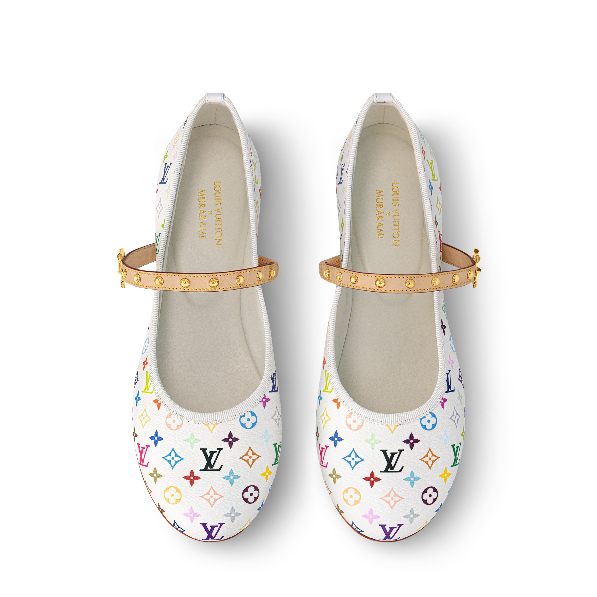 LV x TM Romy Flat Ballerina - Luxury Shoes - 1AGVFK White LV x TM Romy Flat Ballerina - Luxury Shoes - 1AGVFK White
